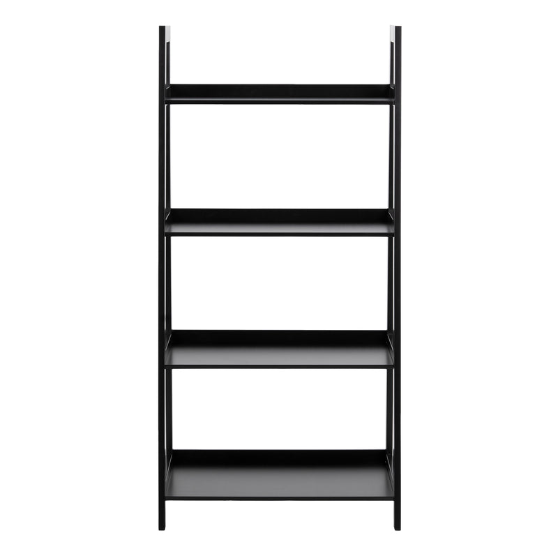 Wally Bookcase with 4 Shelves in Black