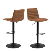 Kimmy Bar Stool with Fabric in Set of 2