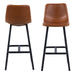 I_Oregon Bar Chair in Brown, Set of 2.