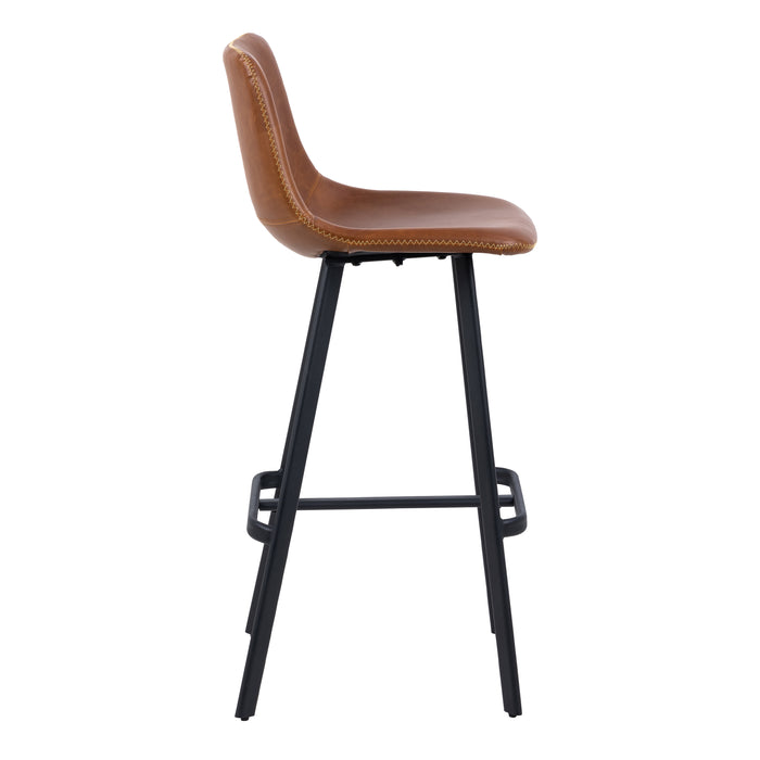 I_Oregon Bar Chair in Brown, Set of 2.