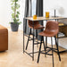 I_Oregon Bar Chair in Brown, Set of 2.