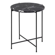 Avila Side Table with Polished Stone
