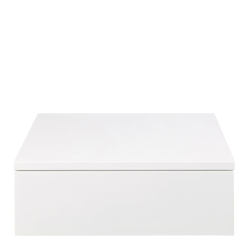 Avignon Square Bedside Table with 1 Drawer in White