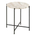 Avila Side Table with White Marble Top 42x45cm