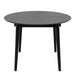 Montreux Round Extending Dining Table in Black 115-154 cm