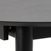 Montreux Round Extending Dining Table in Black 115-154 cm