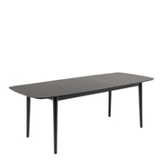 Montreux Rectangular Extending Dining Table in Black 180-219 cm