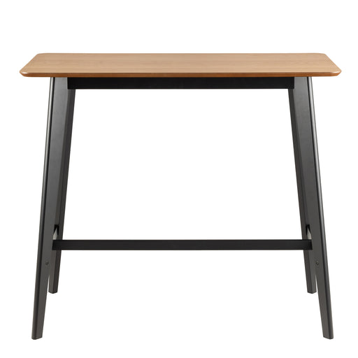 Roxby Bar Table in Oak & Black