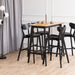 Roxby Bar Table in Oak & Black