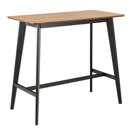 Roxby Bar Table Included 4 Roxby Bar Stool, Black and Oak