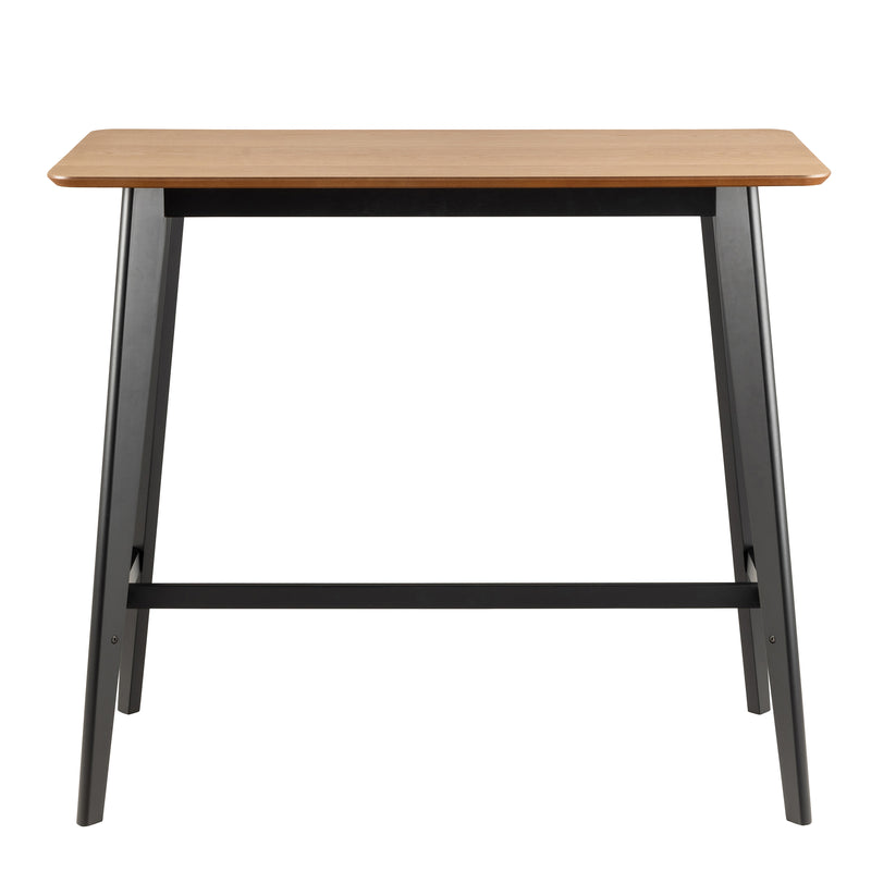 Roxby Bar Table Included 4 Roxby Bar Stool, Black and Oak