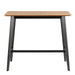 Roxby Bar Table Included 4 Roxby Bar Stool, Black and Oak