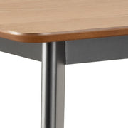 Roxby Bar Table Included 4 Roxby Bar Stool, Black and Oak