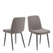 Becca Dining Chair in Light Brown Set of 4