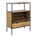 Seaford Cabinet in Black and Oak