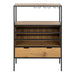 Seaford Cabinet in Black and Oak