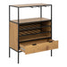 Seaford Cabinet in Black and Oak