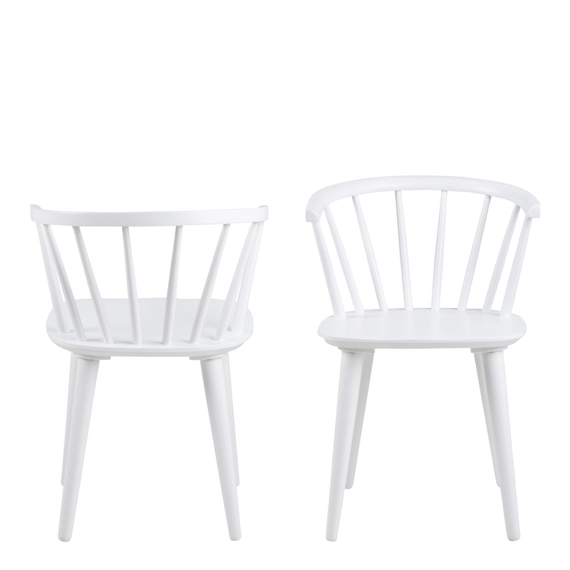 Ida Dining Chair in White Set of 2