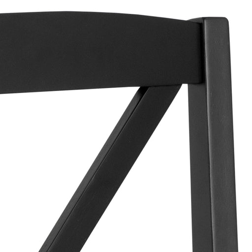 Peru Dining Table in Black and Oak Included 4 Elvira Dining Chair in Black and Oak