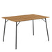 Peru Dining Table in Black and Oak Included 4 Elvira Dining Chair in Black and Oak