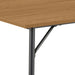 Peru Dining Table in Black and Oak Included 4 Elvira Dining Chair in Black and Oak