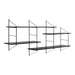 Belfast Wall Unit with 4 Shelves in Black