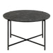 Lamoine Round Coffee Table in Matt Black