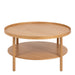 Banbury Round Coffee Table in Oak 80x42cm