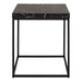 Barossa Coffee Table with Black Marble Marquina Top & Black Steel Base 40cm