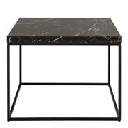 Barossa Coffee Table with Black Marble Marquina Top & Black Steel Base 60cm