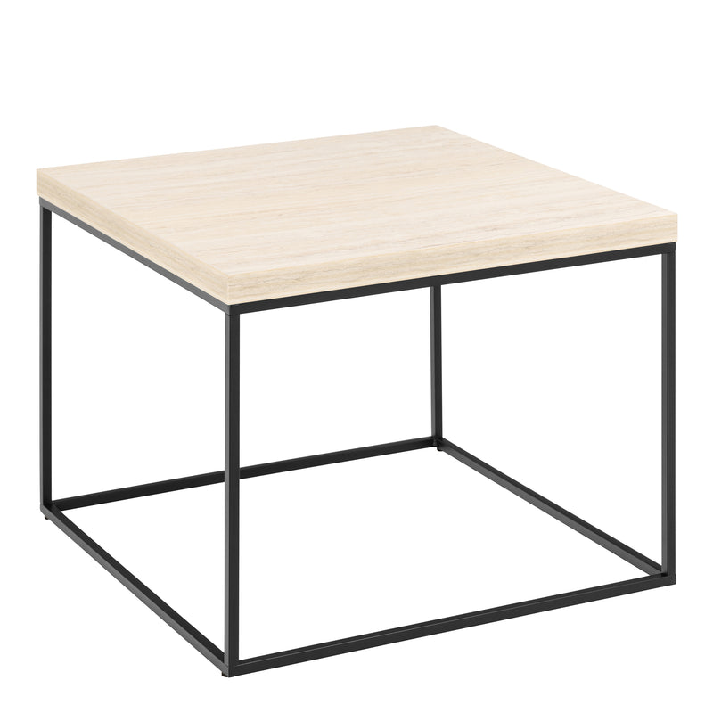 Barossa Coffee Table with Rough Paper Top and Powder Steel Base