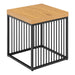 Strington Side Table in Black and Oak