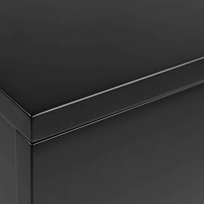 Avignon Bedside Table with 2 Drawers in Black