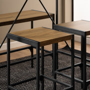 Bahamas Bar Table Set in Black and Oak