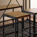 Bahamas Bar Table Set in Black and Oak