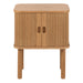 Langley Square Bedside Table in Oak