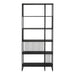 Strington Bookcase with 5 Shelves in Black