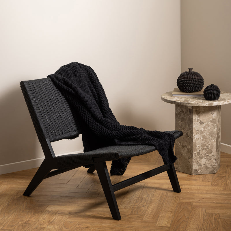 Carson Lounge Chair in Black