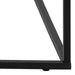 Barossa Coffee Table with Black Marble Marquina Top & Black Steel Base 110x55x45cm