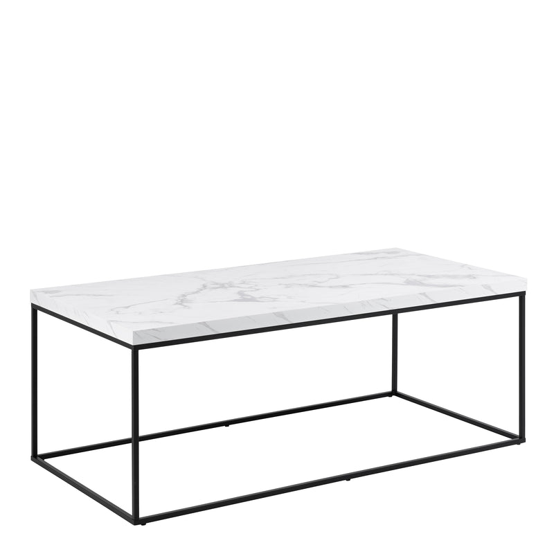 Barossa Coffee Table with Top and Steel Base