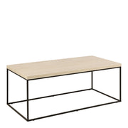 Barossa Coffee Table with Rough Paper Top and Powder Steel Base