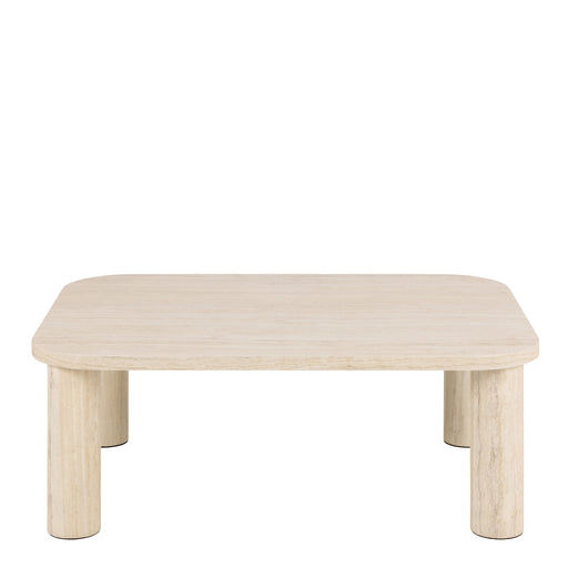 Solano Rectangular Coffee Table in Light Travertine 100 x 75 cm