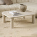 Solano Rectangular Coffee Table in Light Travertine 100 x 75 cm