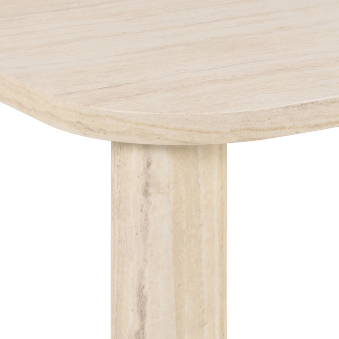 Solano Rectangular Coffee Table in Light Travertine 100 x 75 cm