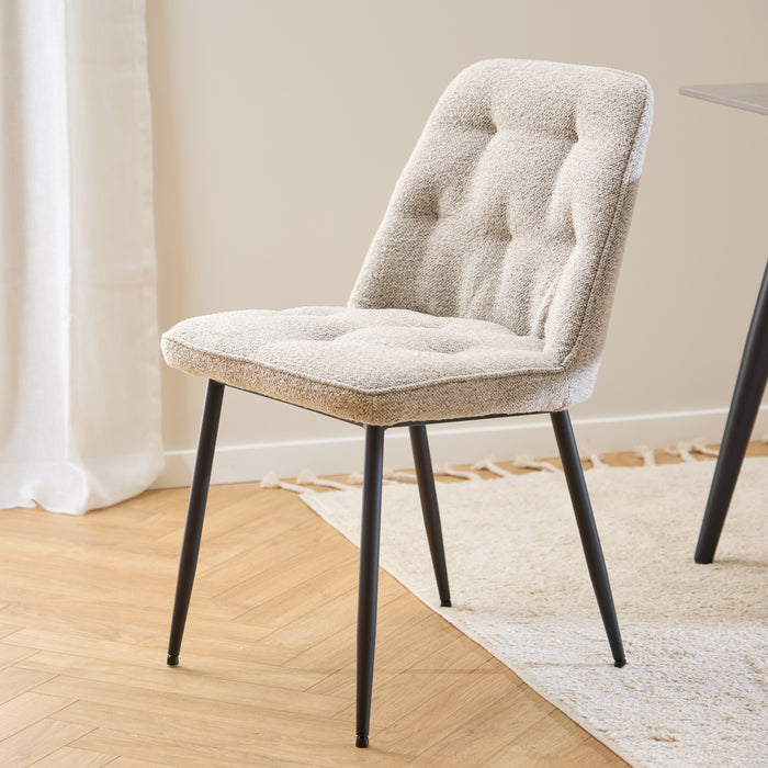 Brooke Dining Chair in Monza Beige Set of 2