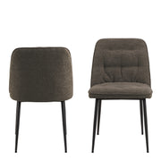 Brooke Dining Chair in Taupe Set of 2