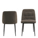 Brooke Dining Chair in Taupe Set of 2