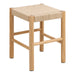 Alvin Weaved Stool in Off White