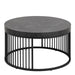 Strington Round Coffee Table in Matt Black