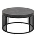 Strington Round Coffee Table in Matt Black